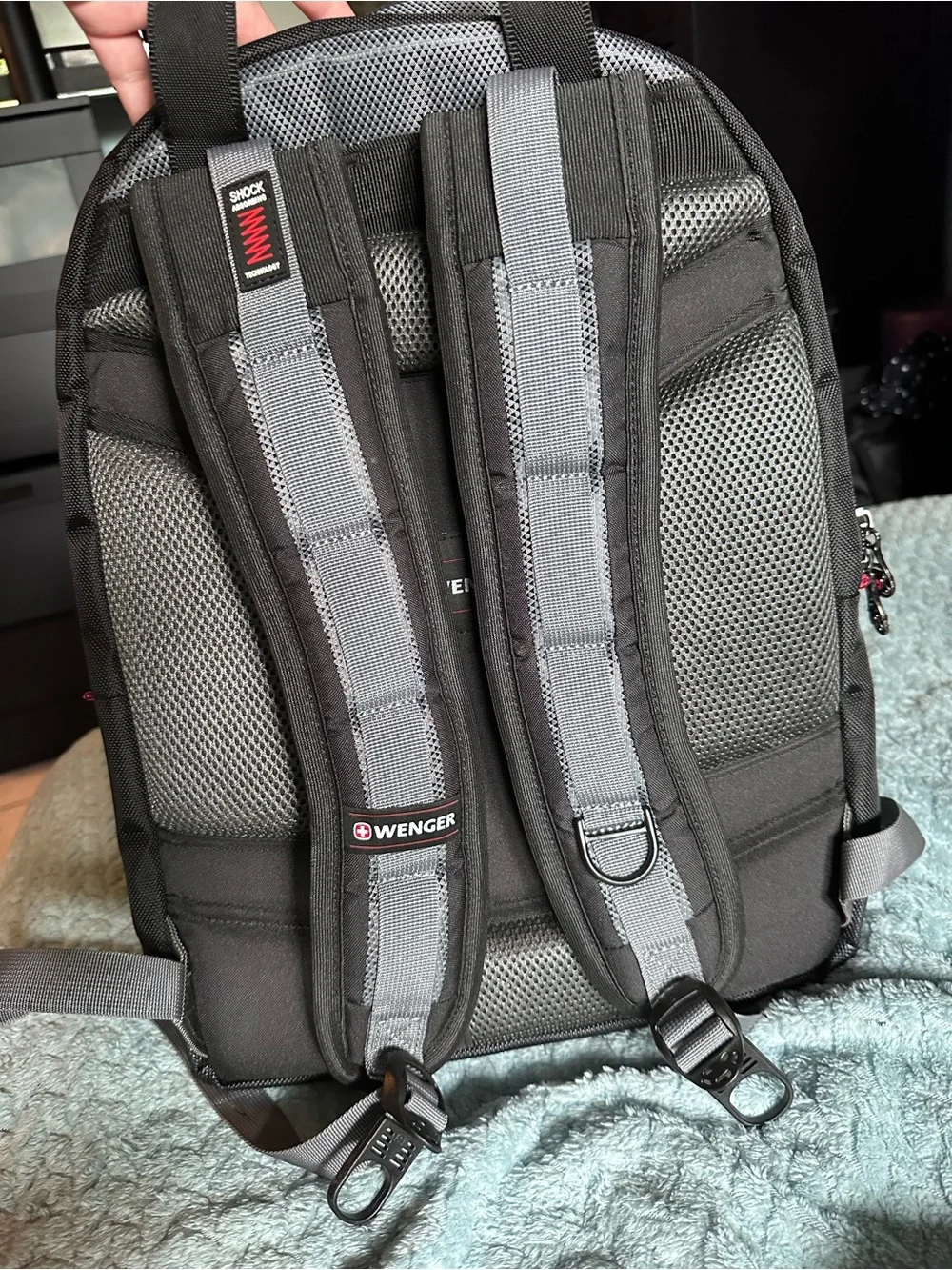 SwissGear Wenger Synergy Black & Gray Backpack